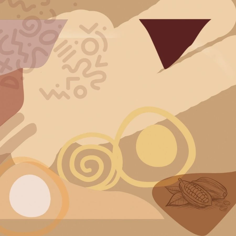 Sfondo Pattern Tartufo Cacao e Zabaione