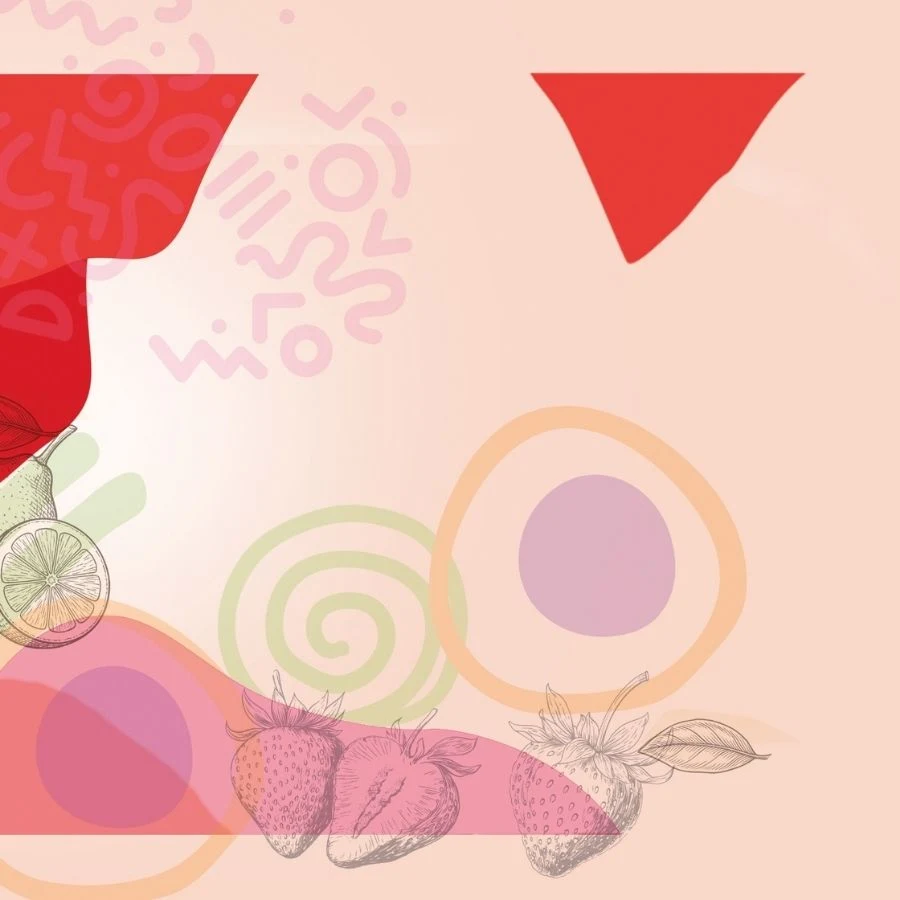 Sfondo Pattern Fragola e Limone