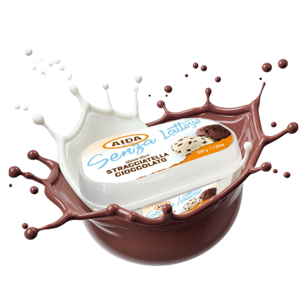 Vaschetta Stracciatella e Cioccolato Senza Lattosio