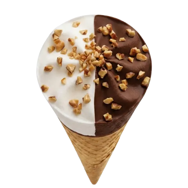 Cono Bigusto con Splash di Latte e Cioccolato